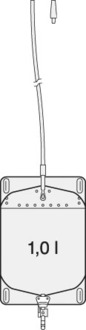 Fussgängerbeutel 1,0l L-45cm Drehhahn | SA711.3445-10 | PZN 06096691