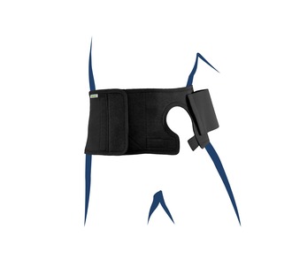 STOMACARE Band.EasyOpen.307 72mm H15cm li.S schw. | BHG307EOL-S | PZN 09437520