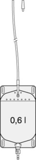 Fussgängerbeutel 0,6l 45 cm Schiebehahn | SA710.2445-10 | PZN 06096136
